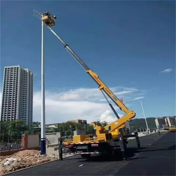 简阳维修路灯的曲臂升降车出租